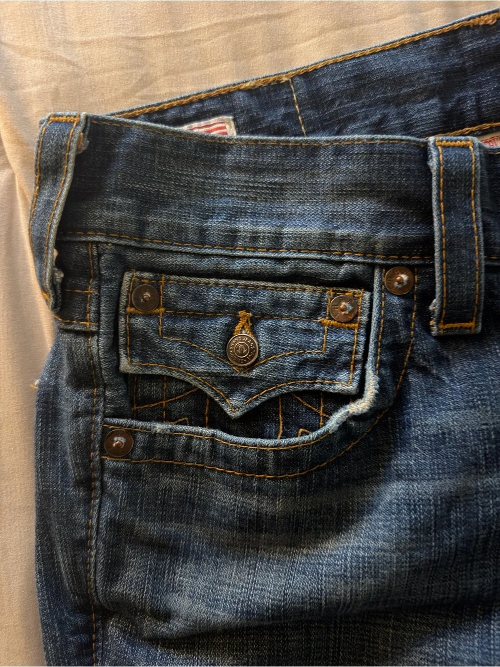 True Religion Men’s Straight Jeans - Blue Wash